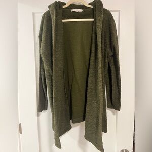 Loft Open Front Hooded Cardigan